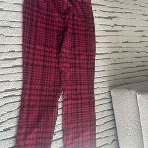Sanctuary Kids Plaid Leggings in Red and Black